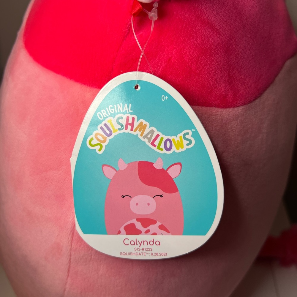 12” Calynda the Strawberry 🍓 Cow Squishmallow - Picture 6 of 10